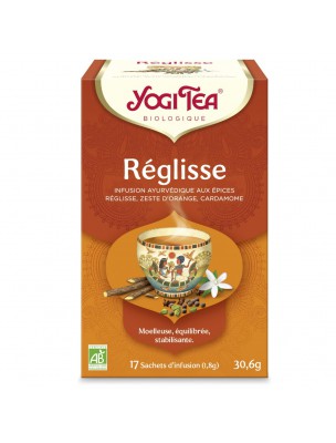 Image de Réglisse - 17 sachets - Yogi Tea via Thé Java vert aux 4 agrumes - Thé plaisir 100 g