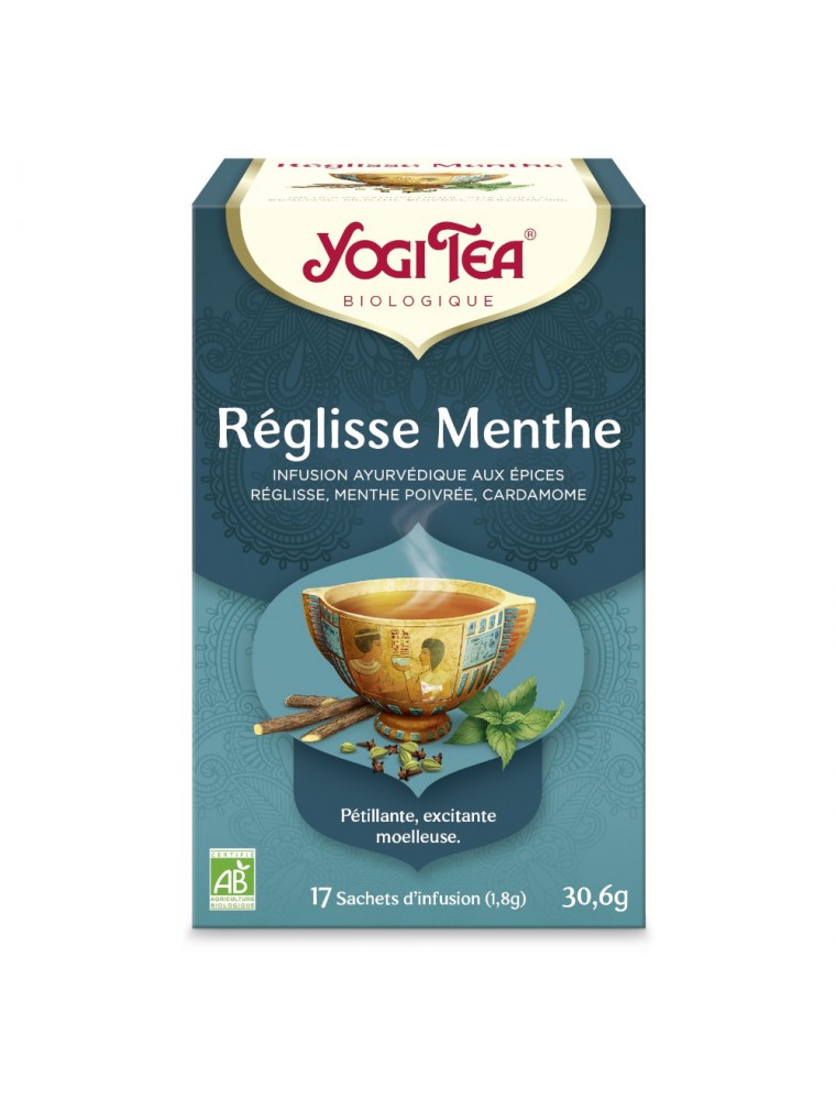 Image principale de la modale pour Réglisse Menthe - Vivifiant 17 sachets - Yogi Tea