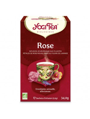 Image de Rose - 17 sachets - Yogi Tea via Achetez Classic - Chaï 90g Yogi Tea | Herboristerie Louis