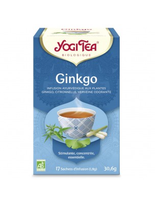 Image de Ginkgo - Mémoire 17 sachets - Yogi Tea via Thé plaisir Mangue Sanguine