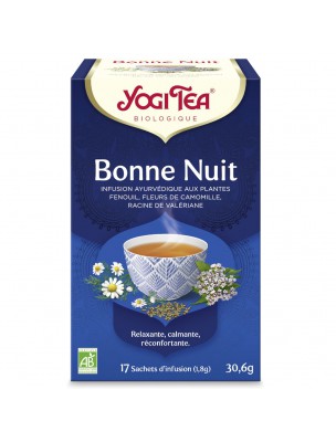 Image de Bonne nuit - Sommeil 17 sachets - Yogi Tea depuis Thés en infusettes pour un dosage et un transport facilité