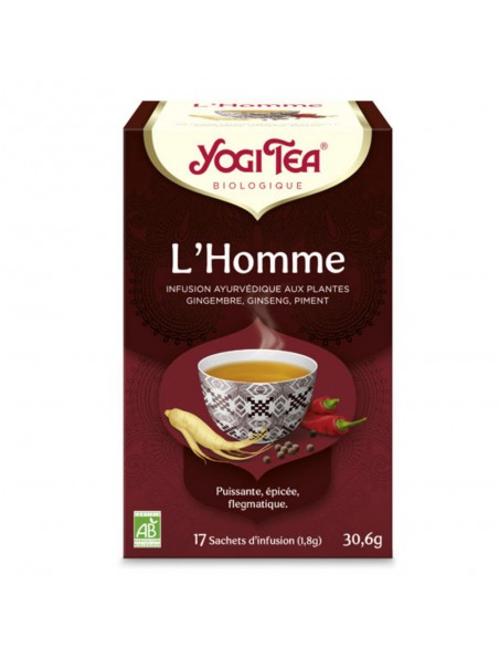 Image principale de L'Homme - Epicé et fortifiant 17 sachets - Yogi Tea