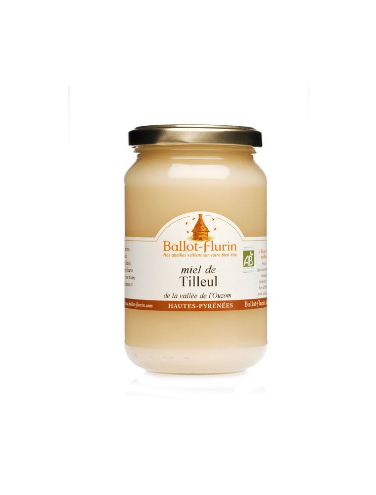 Image principale de la modale pour Miel de Tilleul Bio 480g - Parfumé et fleuri, nuit paisible, digestion - Ballot-Flurin