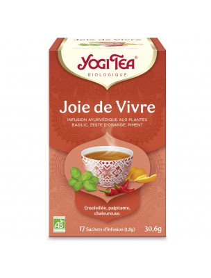 Image de Joie de Vivre Bio - 17 sachets - Yogi Tea depuis Achetez les produits Yogi Tea à l'herboristerie Louis