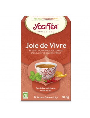 Image de Joie de Vivre Bio - 17 sachets - Yogi Tea via Energie du Thé Vert - Yogi Tea