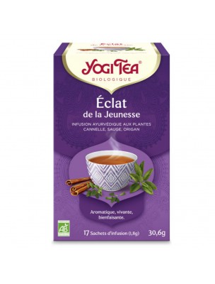 Image de Eclat de la Jeunesse - Plantes méditerranéennes 17 sachets - Yogi Tea depuis Achetez nos thés en infusettes naturels et bio - Herboristerie en ligne