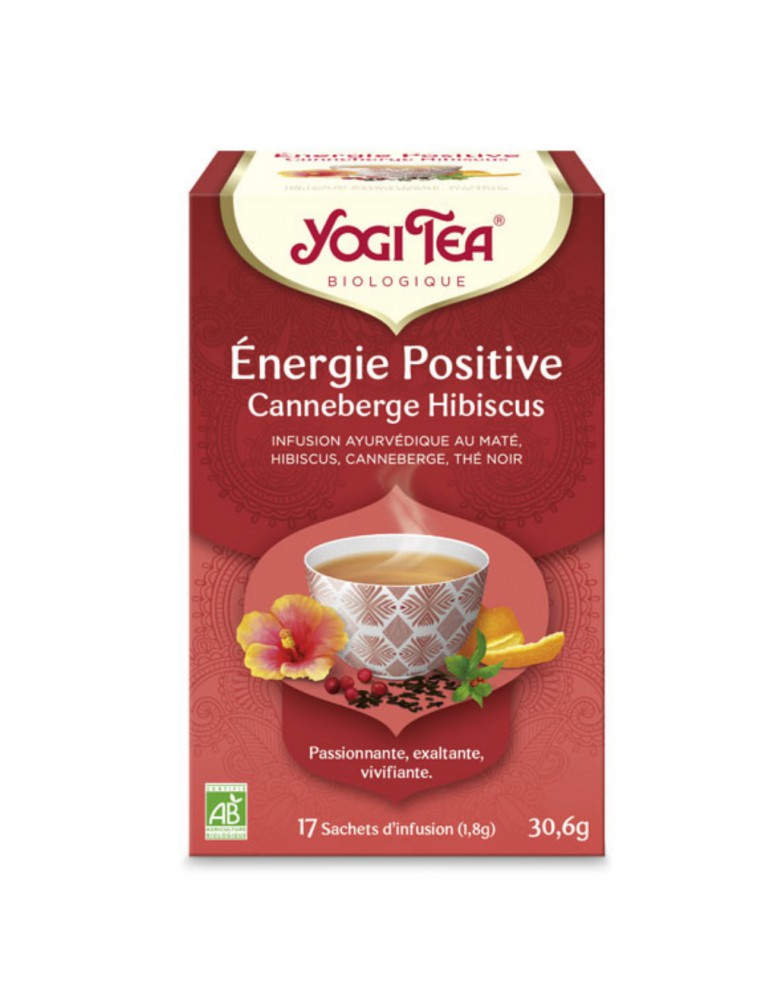 Image principale de la modale pour Energie positive - Canneberge et Hibiscus 17 sachets - Yogi Tea