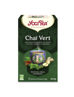 Image de Chaï vert - 17 sachets - Yogi Tea depuis Résultats de recherche pour "Gingembre Bio -"