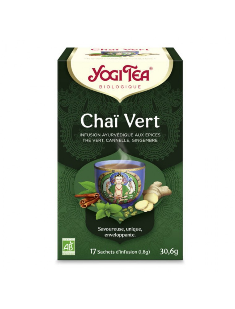 Image principale de la modale pour Chaï vert - 17 sachets - Yogi Tea