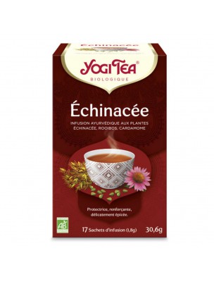 Image de Echinacea - Défenses immunitaires 17 sachets - Yogi Tea depuis Achetez les produits Yogi Tea à l'herboristerie Louis