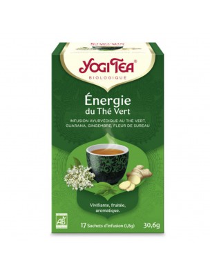 Image de Energie du Thé Vert - Fraîcheur 17 sachets - Yogi Tea depuis Résultats de recherche pour "Sureau noir bou"