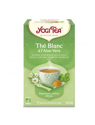 Image de Thé blanc - Bienfaisante, équilibrée et harmonieuse 17 sachets - Yogi Tea depuis Thé vert Matcha Citron - Rafraîchissant 17 sachets - Yogi Tea