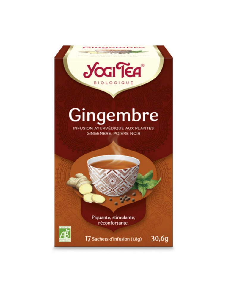 Image principale de la modale pour Gingembre Bio - Revigorant et Valorisant 17 sachets - Yogi Tea