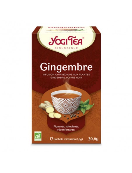 Image principale de Gingembre Bio - Revigorant et Valorisant 17 sachets - Yogi Tea