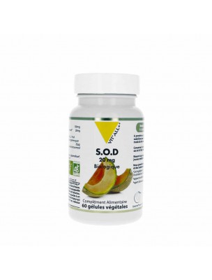 Image de S.O.D. Végétale 20mg Bio - Antioxydant 60 gélules végétales - Vit'all+ via CoQ 10 30mg - Antioxydant 30 gélules végétales - Solgar