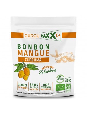 Image de Curcumaxx C+ Organic Mango Turmeric Candy - Turmeric 40g - API Health Curcumaxx depuis Turmeric, a rich plant with multiple medical benefits