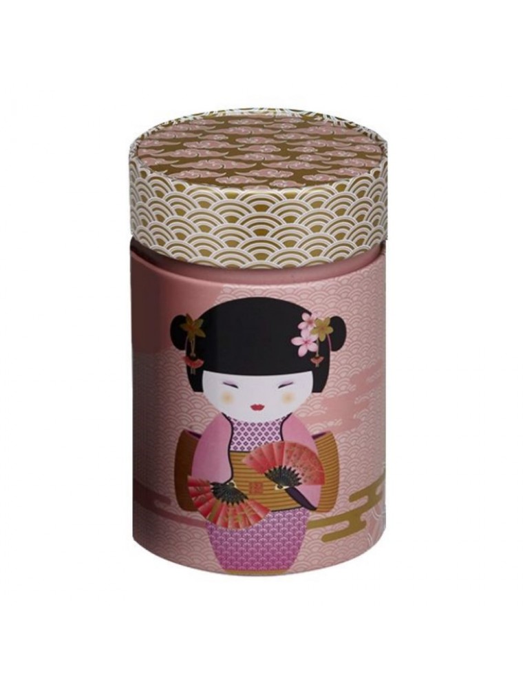 Boite à thé New Little Geisha Rose pour 150 g de thé