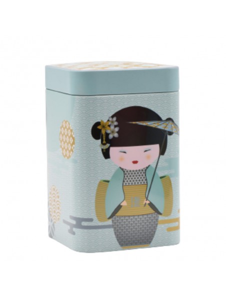 Boite à thé New Little Geisha Petrol pour 100 g de thé
