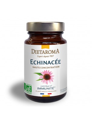 Image de Echinacée Bio - Immunité 60 comprimés - Dietaroma via Acheter Propolis Bio Large Spectre en gouttes - Système respiratoire 50