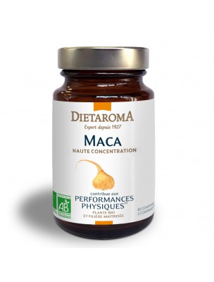 Image de Maca Bio - Performances Physiques 60 comprimés - Dietaroma via Déodorant Roll-on 24H - Soin Corps 50ml - Weleda