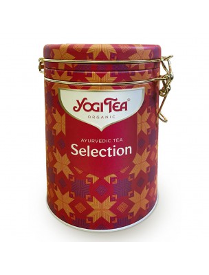 Image de Ayurvedic Organic Collection - Metal Box of 30 sachets Yogi Tea depuis Teas in infusettes for easy dosage and transport