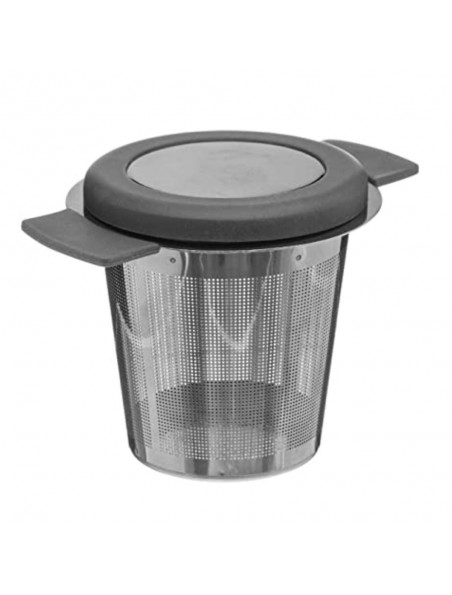 Achetez Infuseur à thé Gris Inox et son support à l'herboristerie Louis Image principale de Infuseur à thé Gris Inox et son support