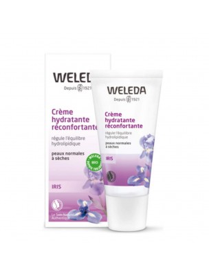 Image de Comforting Hydrating Day Cream with Iris - Normal to dry skin 30 ml - (French) Weleda via Buy Organic Makeup Remover Gel - 3 in 1 Makeup Remover at