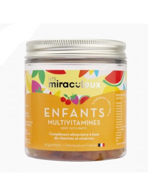 Image de Gummies Multivitamines Enfants - Multivitamines Tutti Frutti 42 Gummies - Les Miraculeux depuis Vitamines naturelles et bio à acheter en ligne