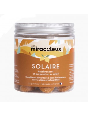Image de Gummies Solaire - Autobronzant et Préparation solaire 42 Gummies - Les Miraculeux depuis Gommes aux plantes et aux vitamines Les Miraculeux