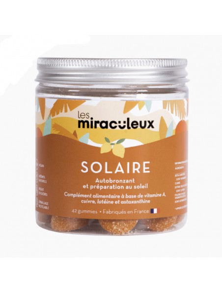 Gummies Solaire - Autobronzant et Préparation solaire 42 Gummies - Les Miraculeux Gummies Solaire - Autobronzant et Préparation solaire 42 Gummies - Les Miraculeux