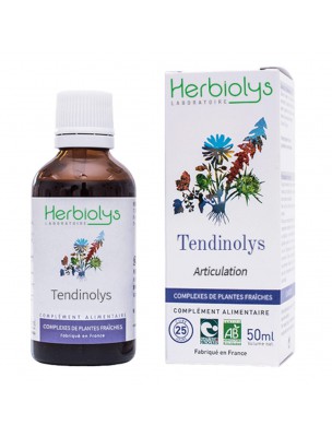 Image de Tendinolys Bio - Articulations Extrait de plantes fraîches 50 ml - Herbiolys via Ortie 450 mg - Purification et Articulations - Solaray