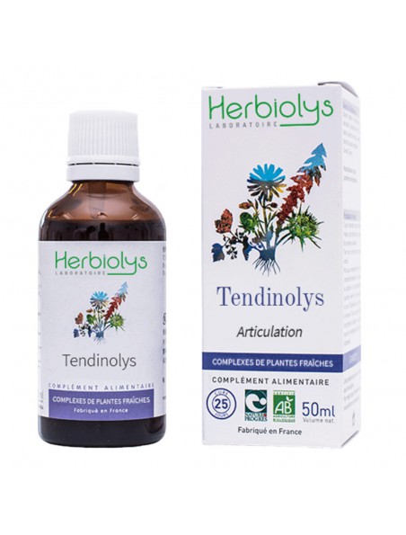 Image principale de Tendinolys Bio - Articulations Extrait de plantes fraîches 50 ml - Herbiolys