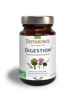 Image de Digestion Bio - Confort Digestif 60 comprimés - Dietaroma via Chewing Gum à l'Argile verte - Citron 12 Dragées