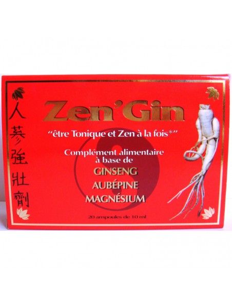 Achetez Zen'Gin - Vitalité et Détente 20 ampoules - Nutrition Concept à l'herboristerie Louis Image principale de Zen'Gin - Vitalité et Détente 20 ampoules - Nutrition Concept