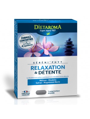 Image de Séréni'Phyt - Relaxation et Détente 20 comprimés - Dietaroma depuis Achetez les produits Dietaroma à l'herboristerie Louis (3)