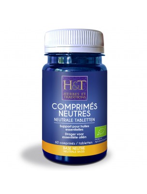 Image de Comprimés Neutres Bio - Supports pour Huiles essentielles en 60 comprimés - Herbes et Traditions depuis Accessoires pour huiles essentielles en ligne | Découvrez notre sélection