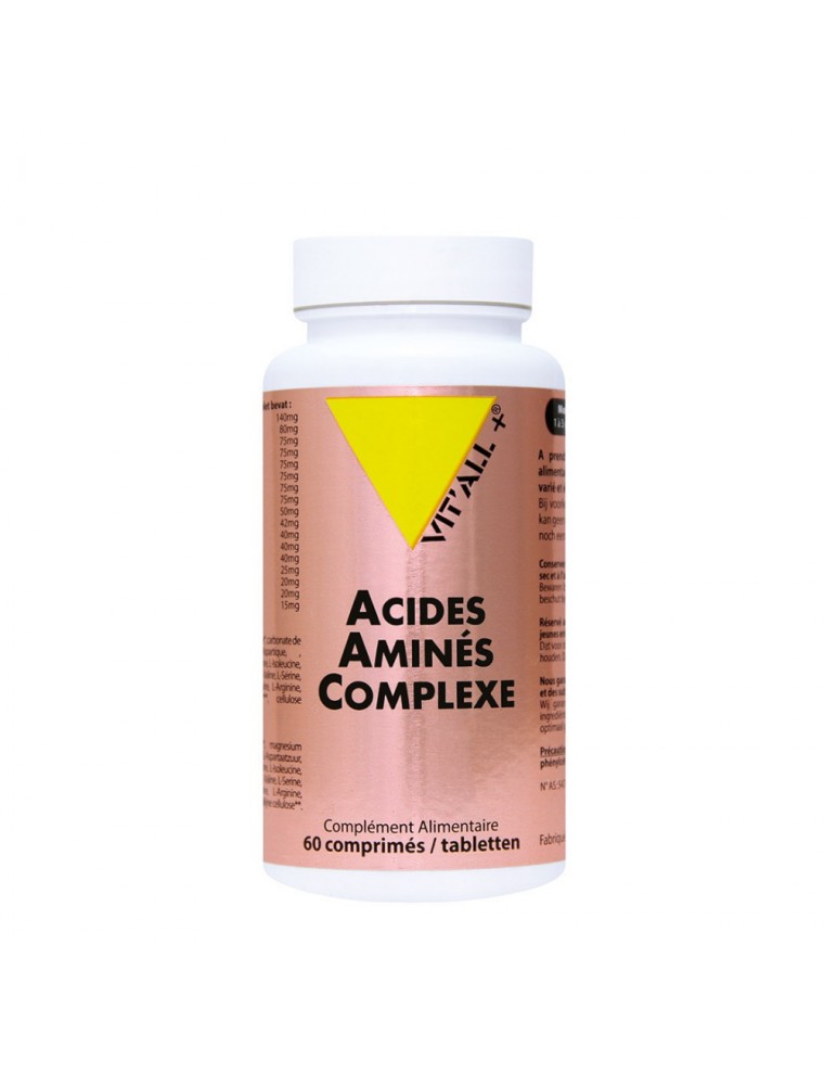 Image principale de la modale pour Acides Aminés Complexe - Tonus 60 comprimés - Vit'all+