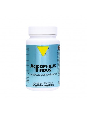 Image de Acidophilus Bifidus - Probiotiques 60 gélules végétales - Vit'all+ depuis Découvrez nos compléments alimentaires naturels