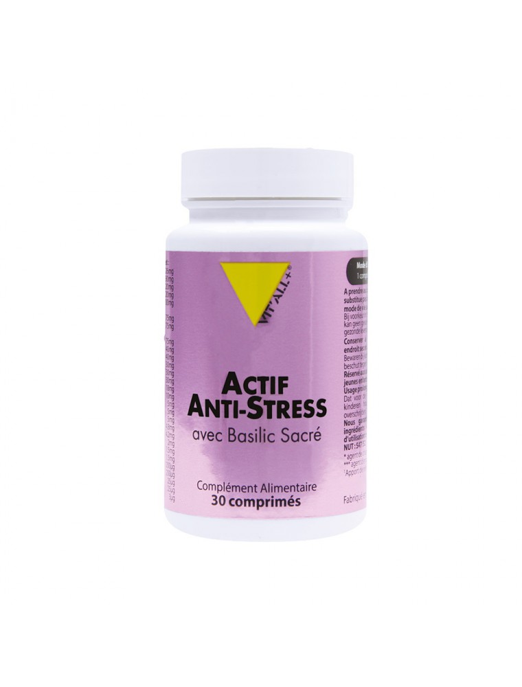 Image principale de la modale pour Actif Anti-stress - Stress et Détente 30 comprimés - Vit'all+