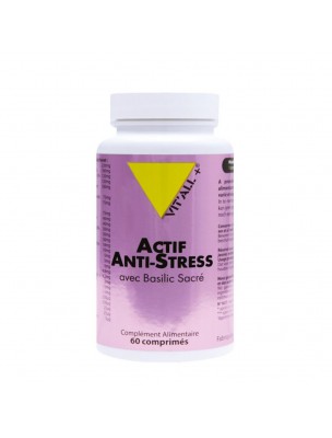 Image de Actif Anti-stress - Stress et Détente 60 comprimés - Vit'all+ depuis Découvrez nos compléments alimentaires naturels
