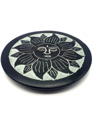 Image de Porte-Encens en Pierre Soleil pour bâtonnets d'encens depuis Aura Karma - Encens indien 15 g