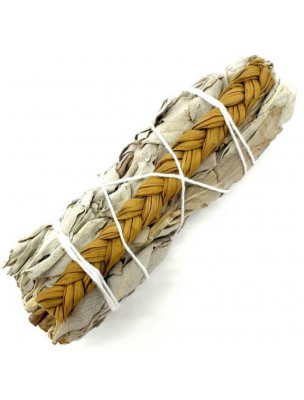 Image de California White Sage and Sweetgrass - Fumigation - 10 cm bundle (25 g) depuis Scented and purifying plant sticks