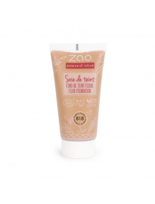 Image 58070 supplémentaire pour Recharge Soie de teint Bio - Medium Praline 818 30 ml - Zao Make-up