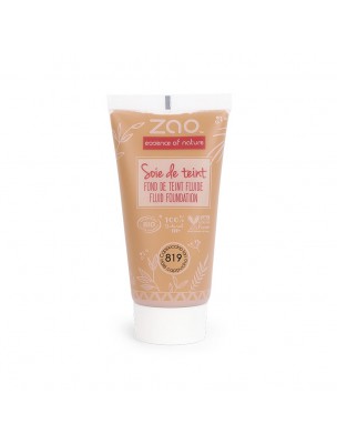 Image de Recharge Soie de teint Bio - Halé Cappuccino 819 30 ml - Zao Make-up depuis Unifier naturellement le teint grâce à une large gamme et ses recharges