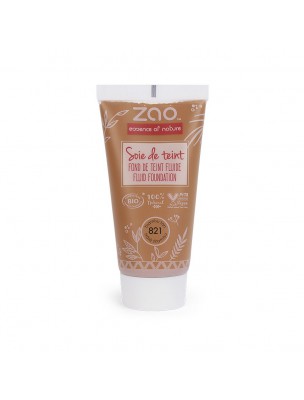 Image de Recharge Soie de teint Bio - Halé Tiramisu 821 30 ml - Zao Make-up depuis Achetez les produits Zao Make-up à l'herboristerie Louis (9)