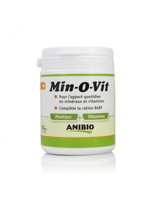Image de Min-O-Vit - Vitamins and Minerals for dogs and cats 130 g - AniBio depuis Tone and beautify your pet's coat (3)