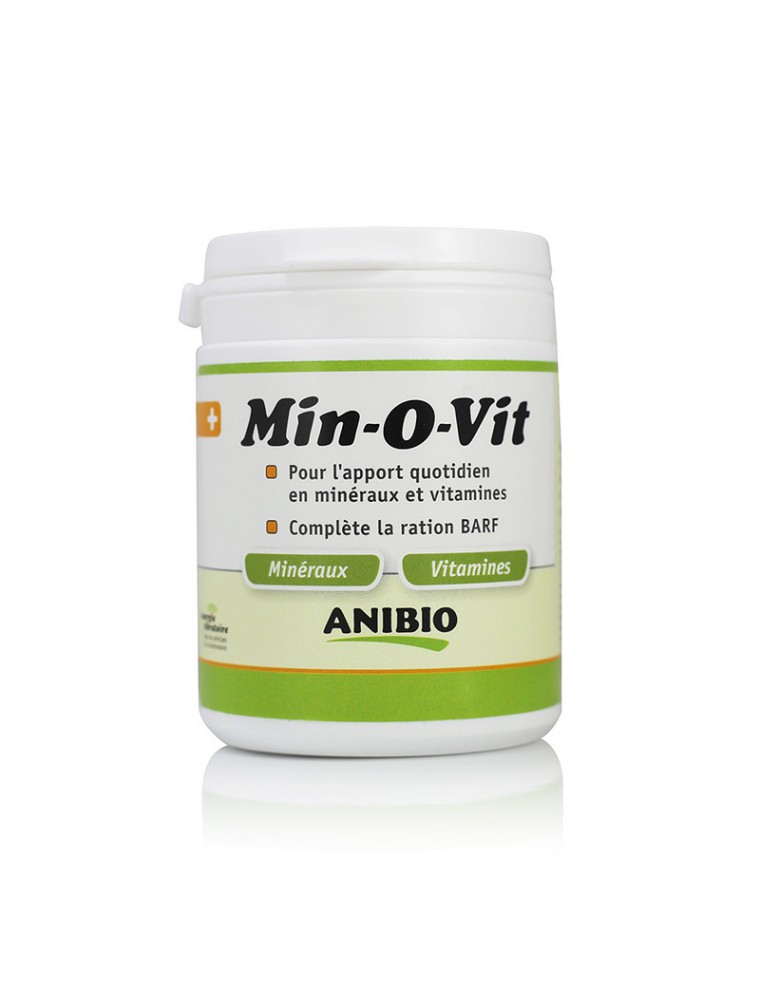 Min-O-Vit - Vitamines et Minéraux pour chiens et chats 130 g - AniBio