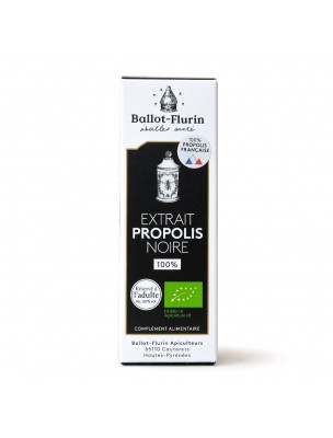 Image de Extrait de Propolis Noire française 100% - Puissant soin multifonction - Ballot-Flurin via Thym Bio - Digestion et Tonus Teinture-mère 50ml - Herbiolys