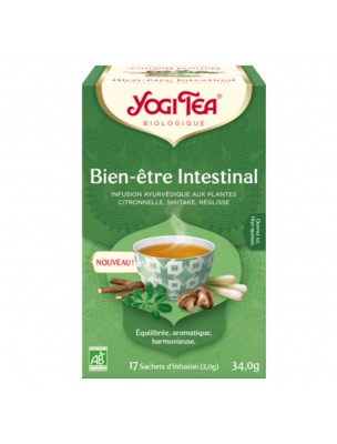 Image de Bien-être Intestinal Bio - Infusion Ayurvédique 17 sachets - Yogi Tea depuis Achetez les produits Yogi Tea à l'herboristerie Louis