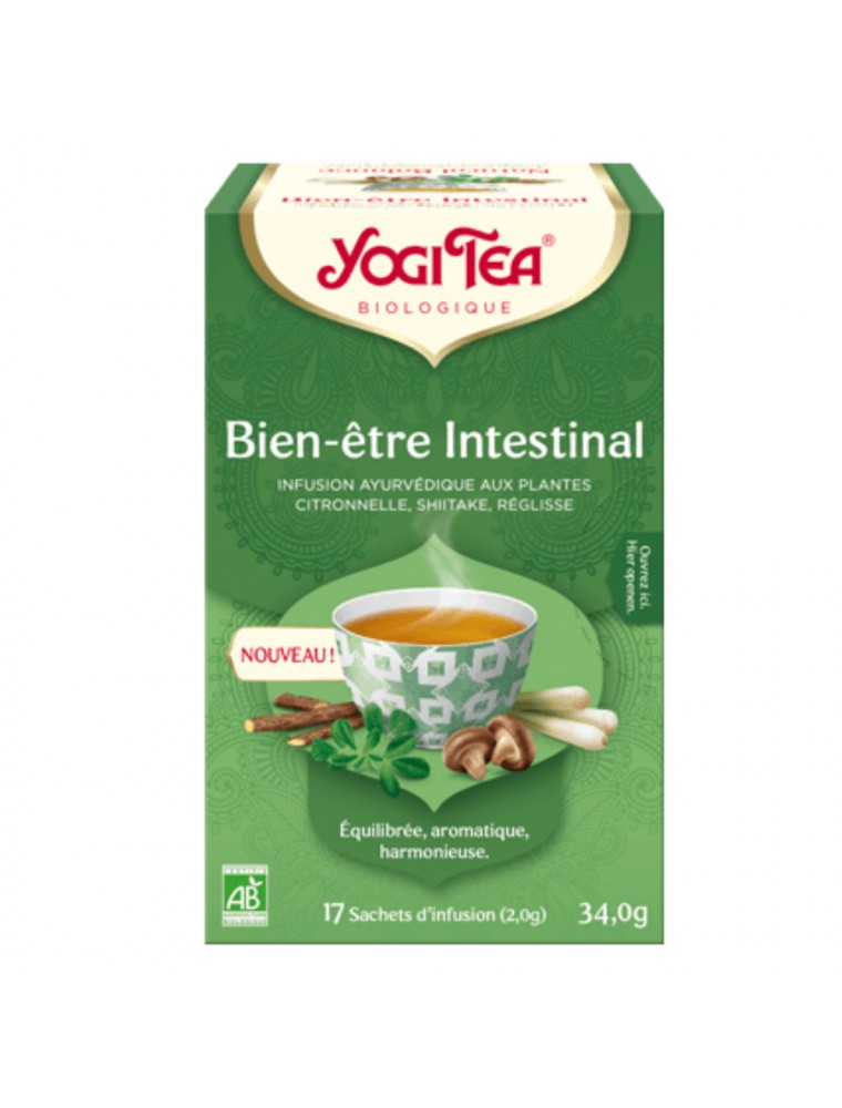 Bien-être Intestinal Bio - Infusion Ayurvédique 17 sachets - Yogi Tea